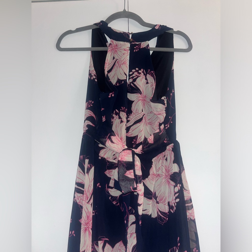 Women Senna Sky Navy Blue Floral Maxi Dress - Small - NWT - Picture 7 of 11